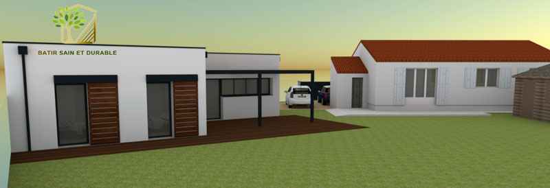 Construction d’une maison contemporaine toit terrasse